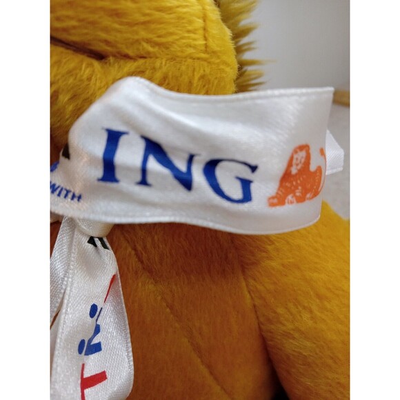 TMB ING BROWN LION PLUSHIE stuffed animal toy 9" - 10" - Picture 5 of 5